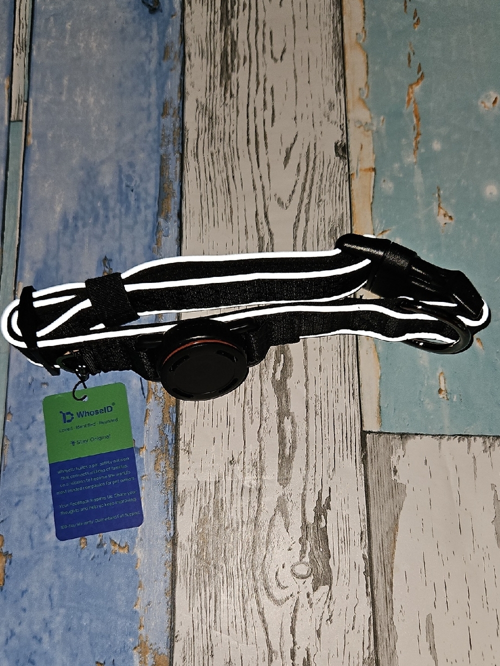 Reflective LED Dog Collar - Black